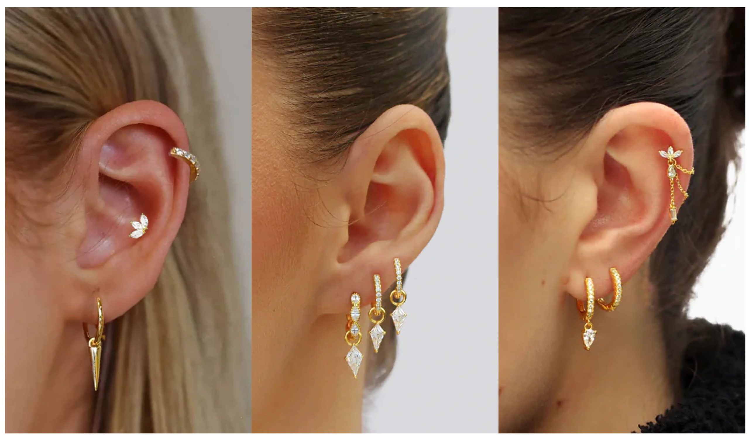 earlobe piercing