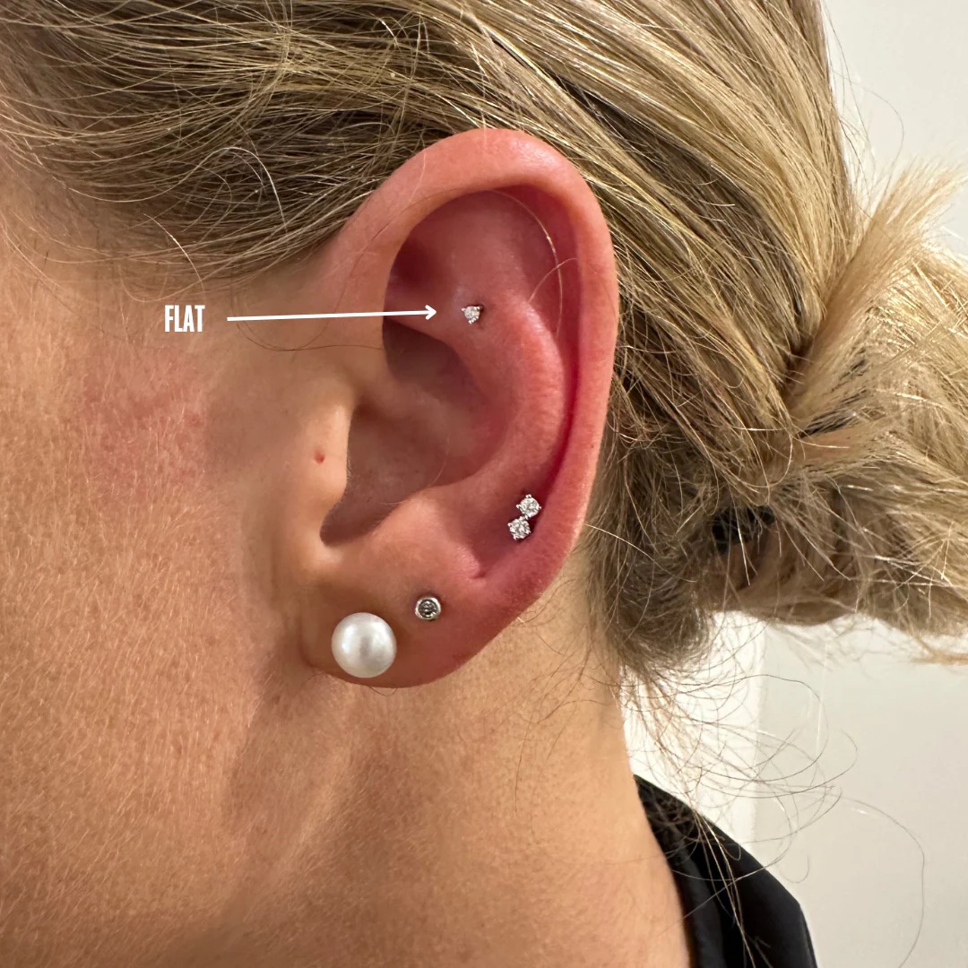 Flat Ear Piercing