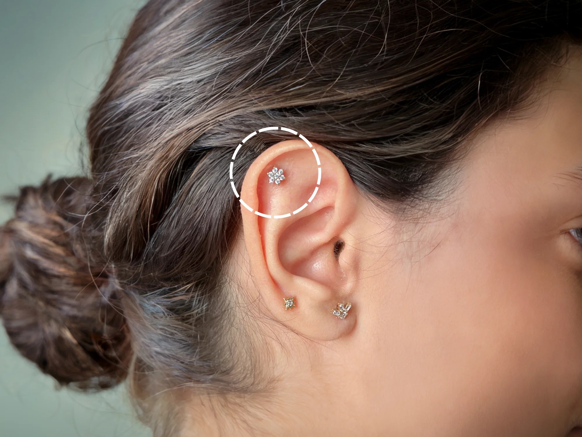 Flat Ear Piercing