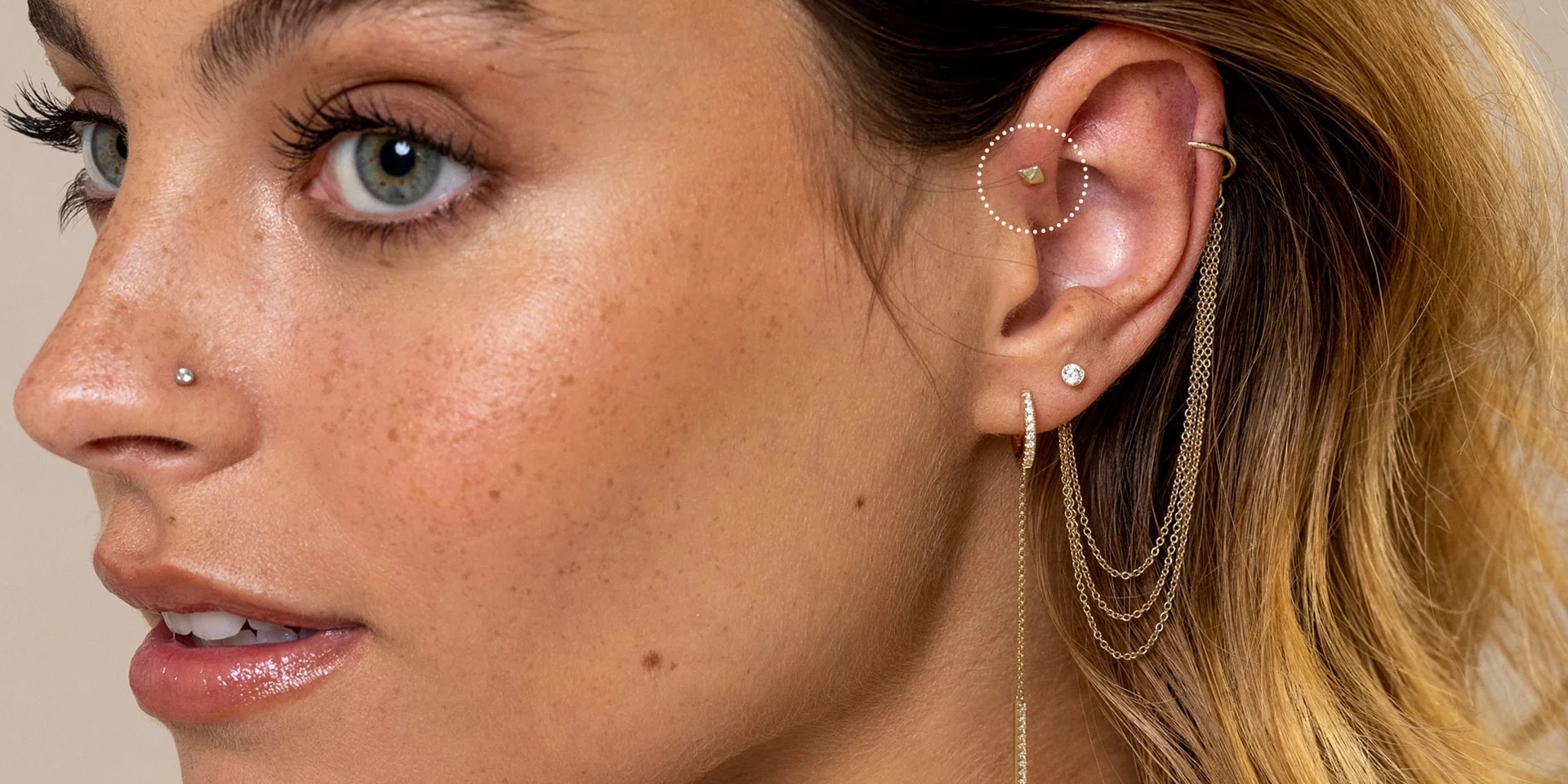 Flat Ear Piercing