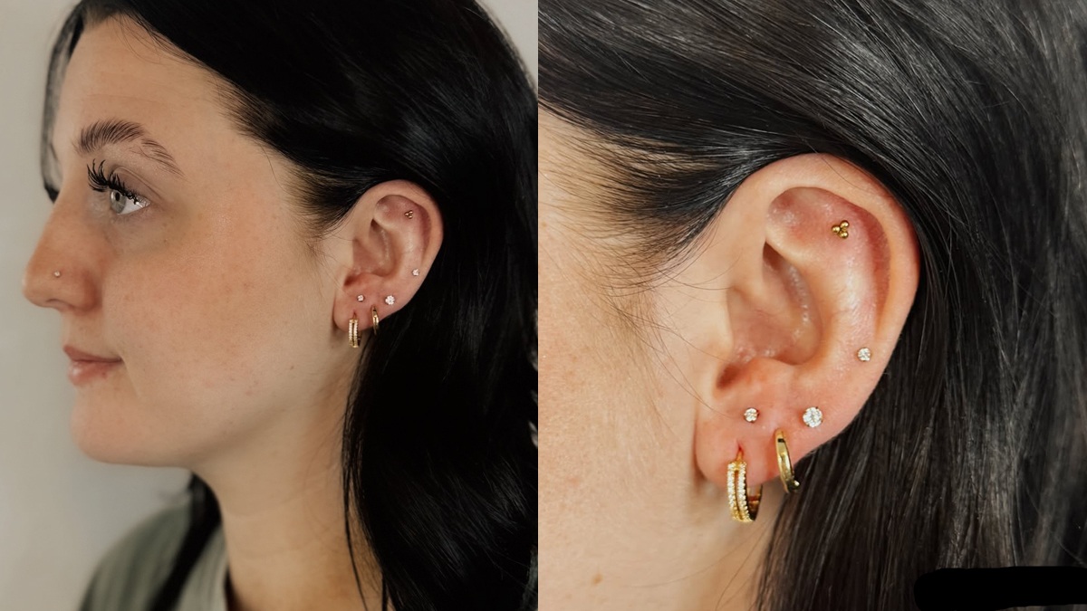vertical helix piercin