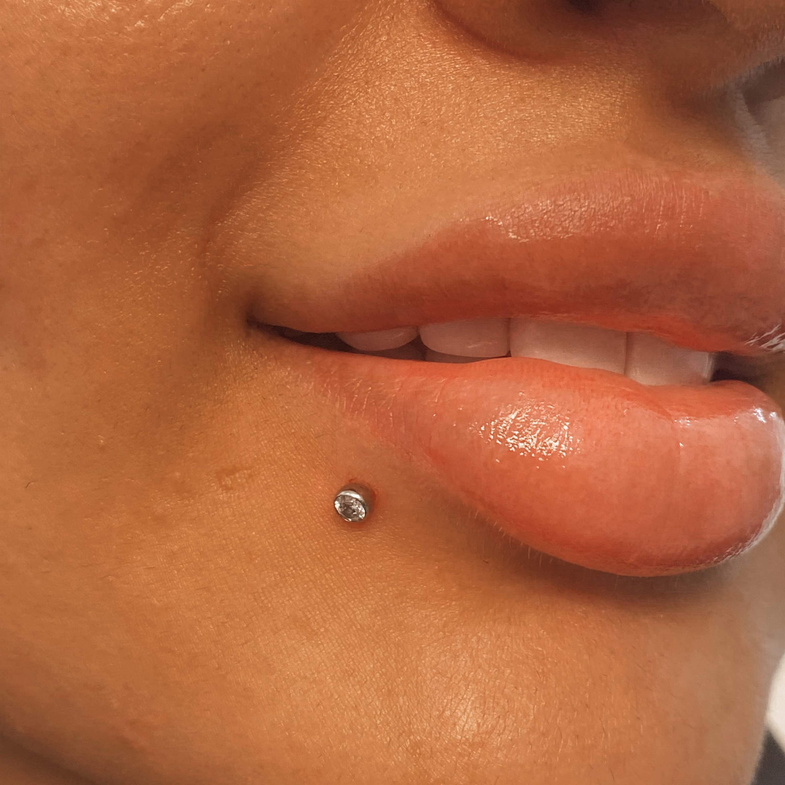 Side Labret Piercing
