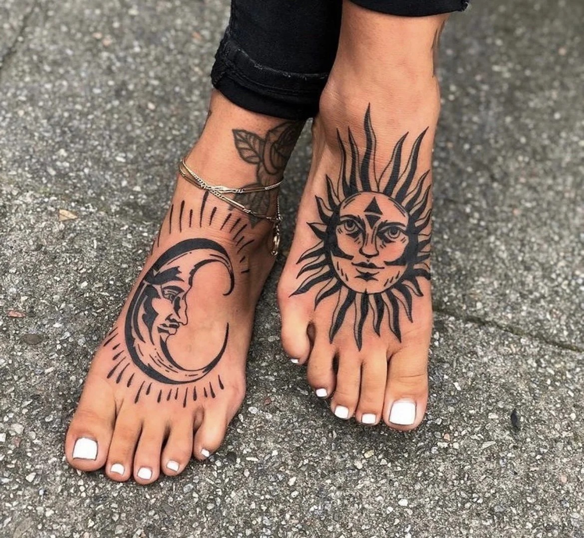 tattoos on palms and feet