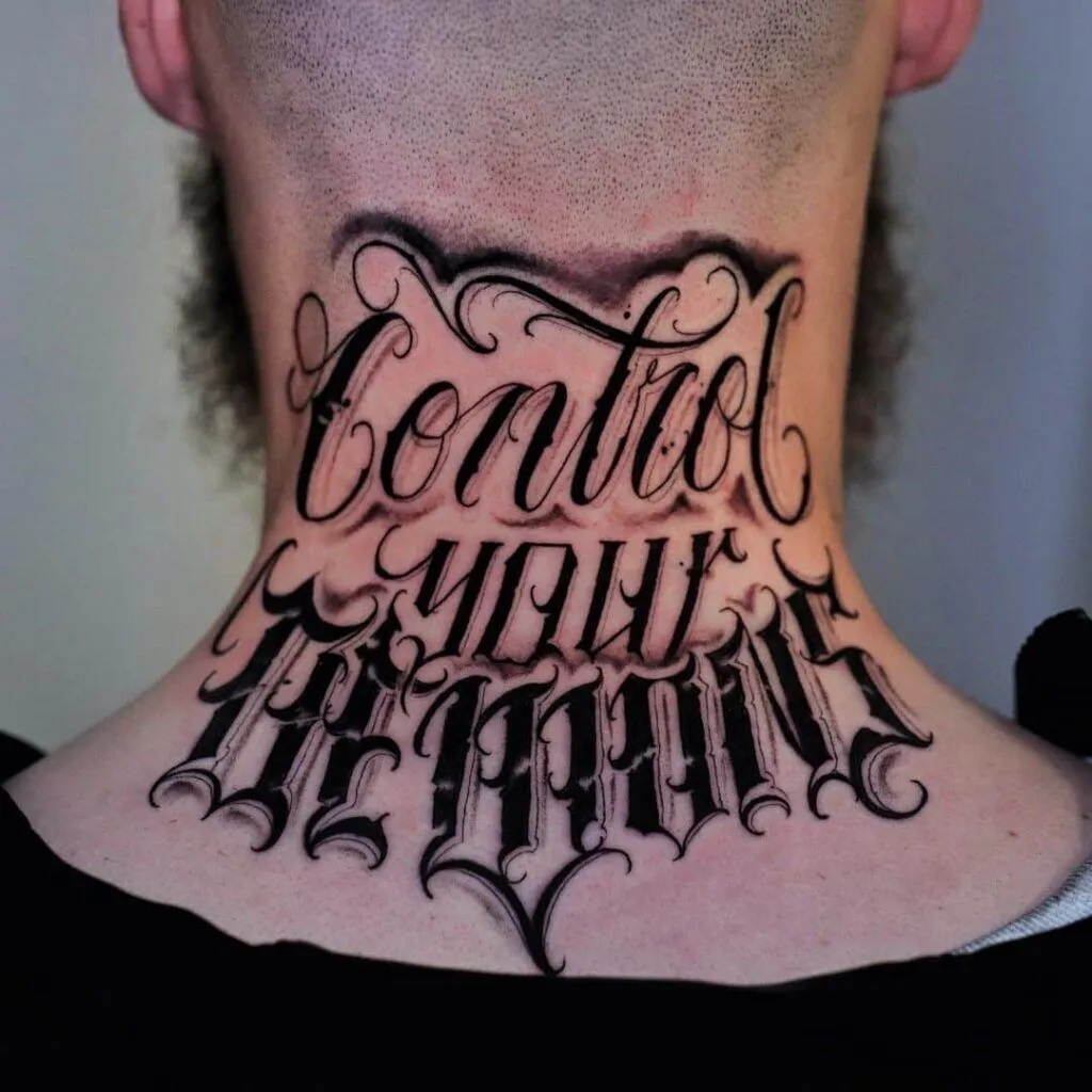 Script / Lettering Tattoo Style