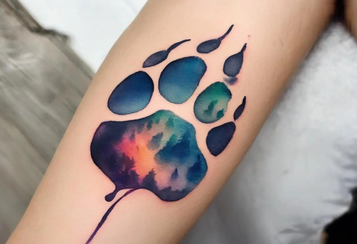 Watercolor Tattoo Style