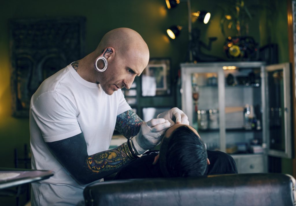 spider bites piercing