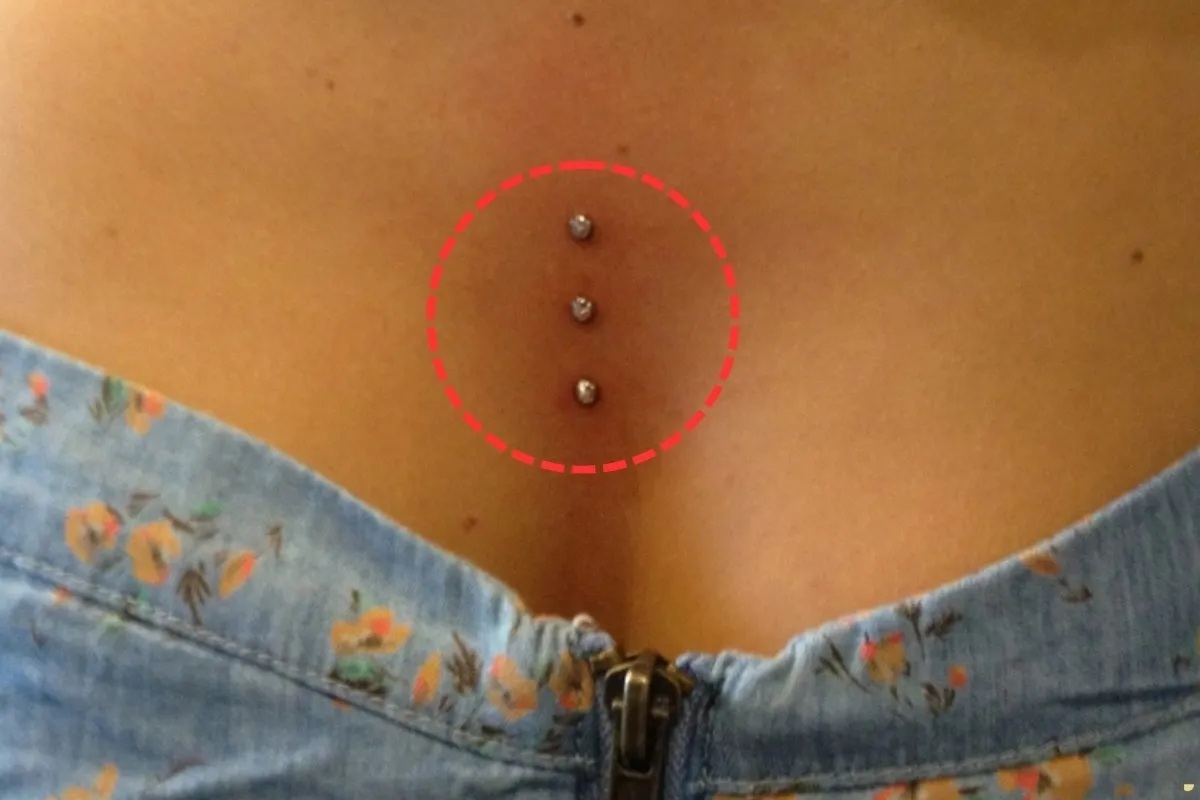 sternum piercing
