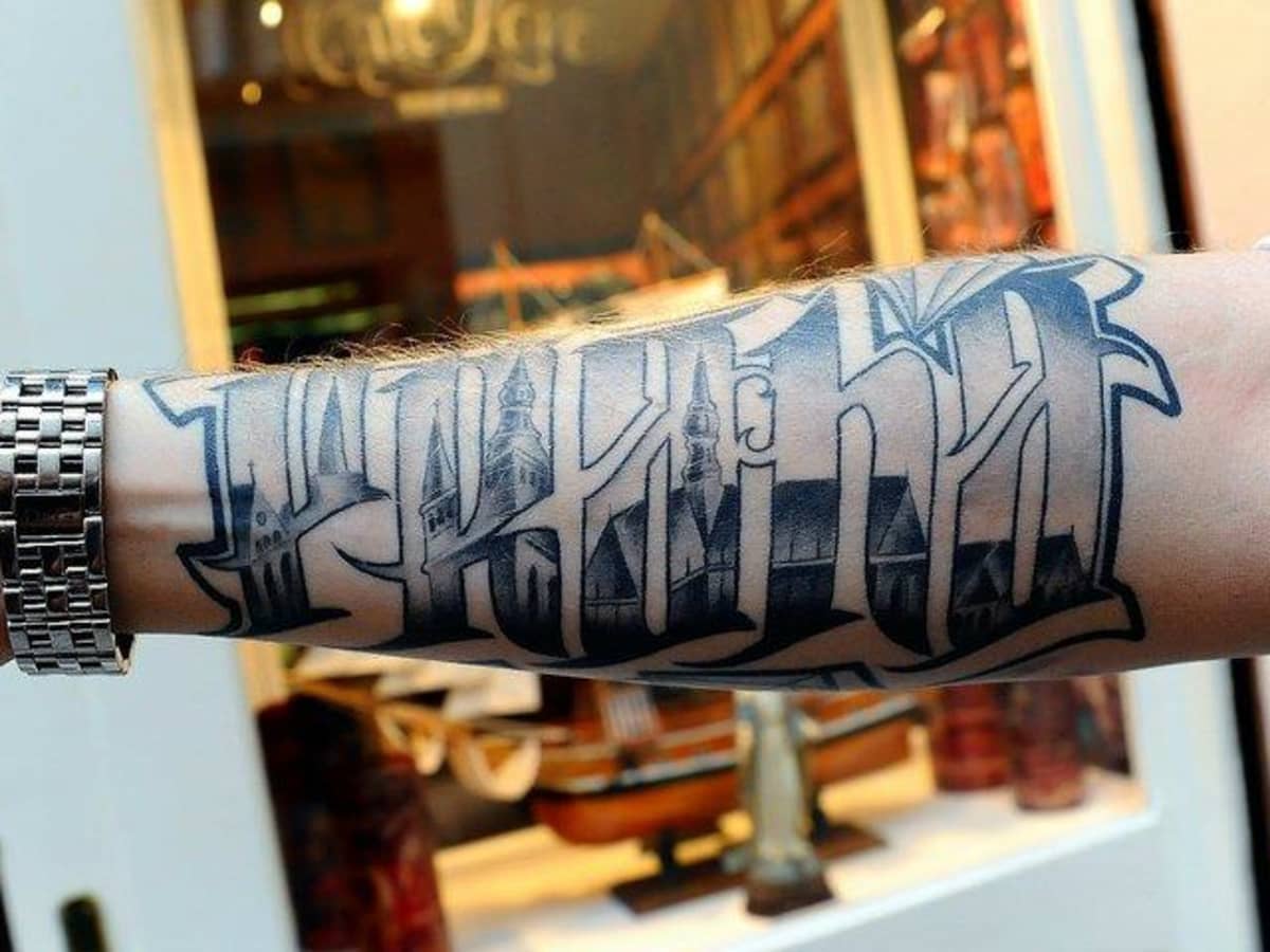 Script / Lettering Tattoo Style