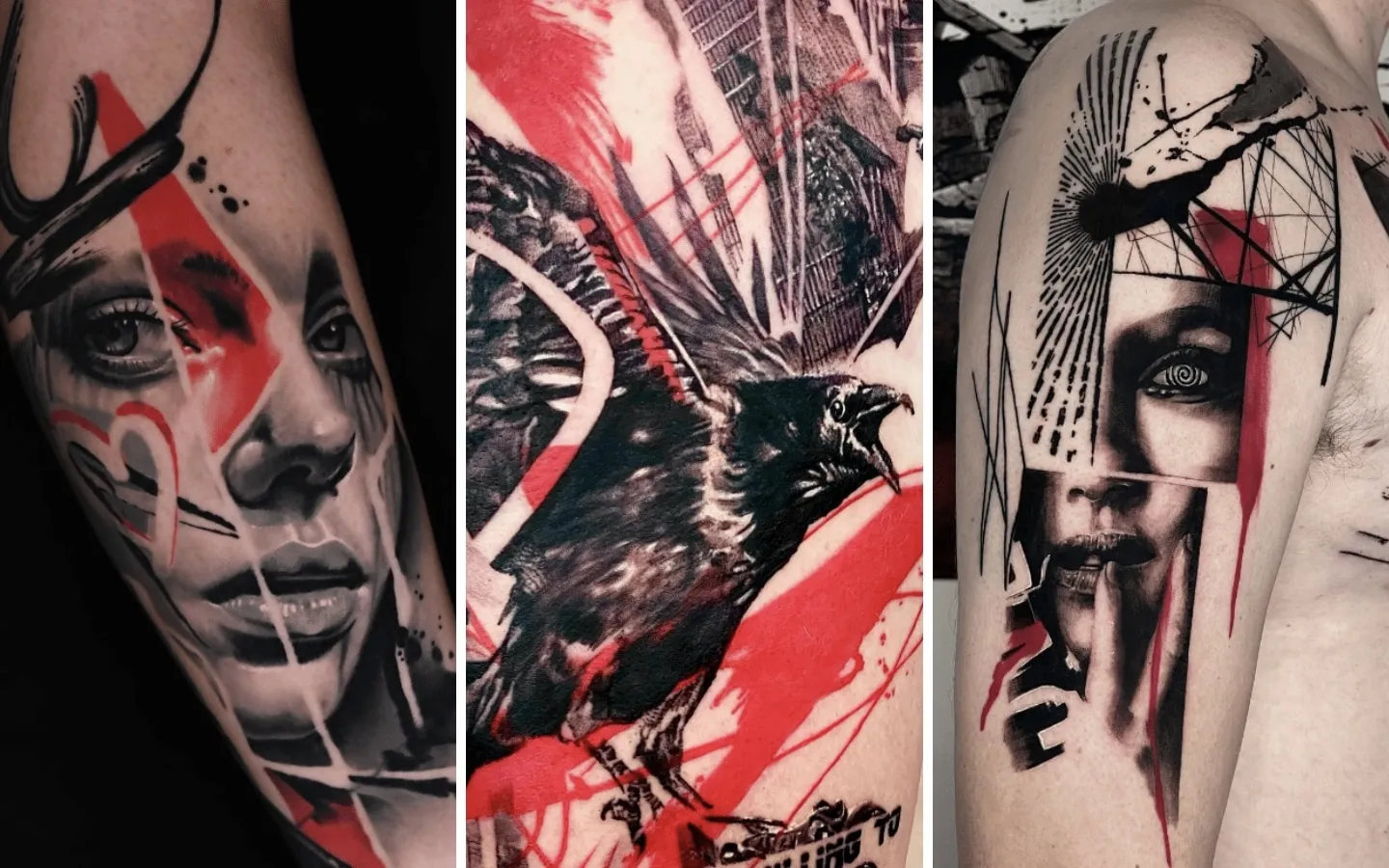 Trash Polka Tattoo Style