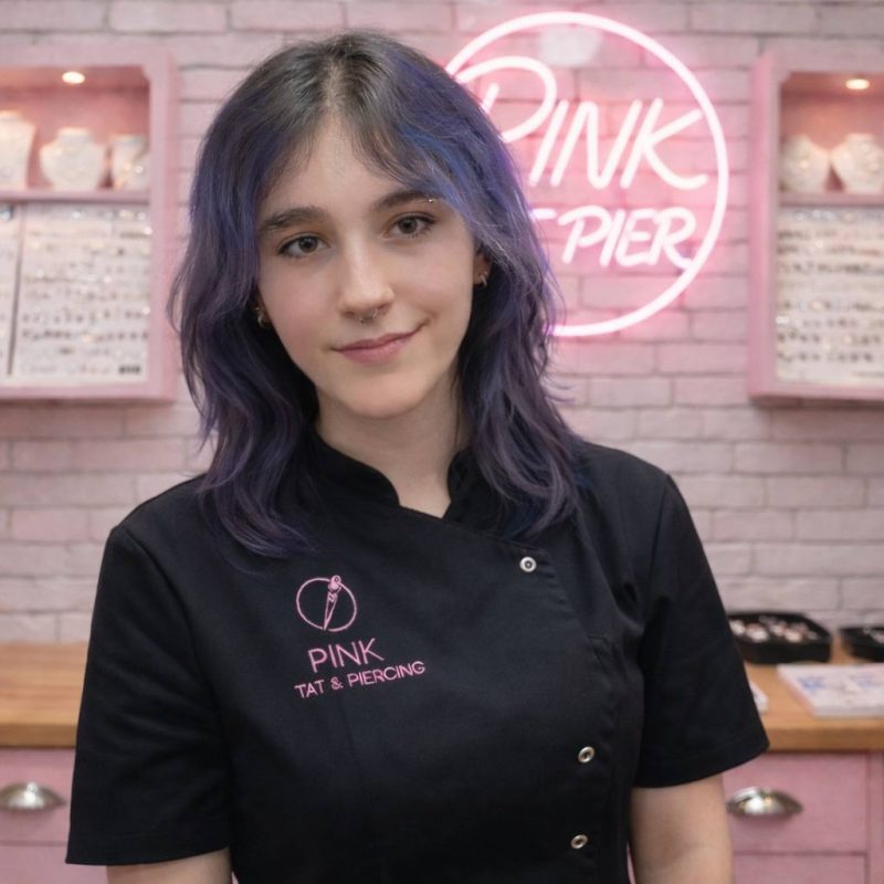 Elyza professional piercer at Pink Tattoo & Piercing studio in North Finchley London